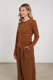 NUKUS Longsleeve NKF01099 Bruin 6