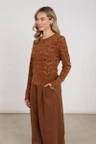 NUKUS Longsleeve NKF01099 Bruin 6