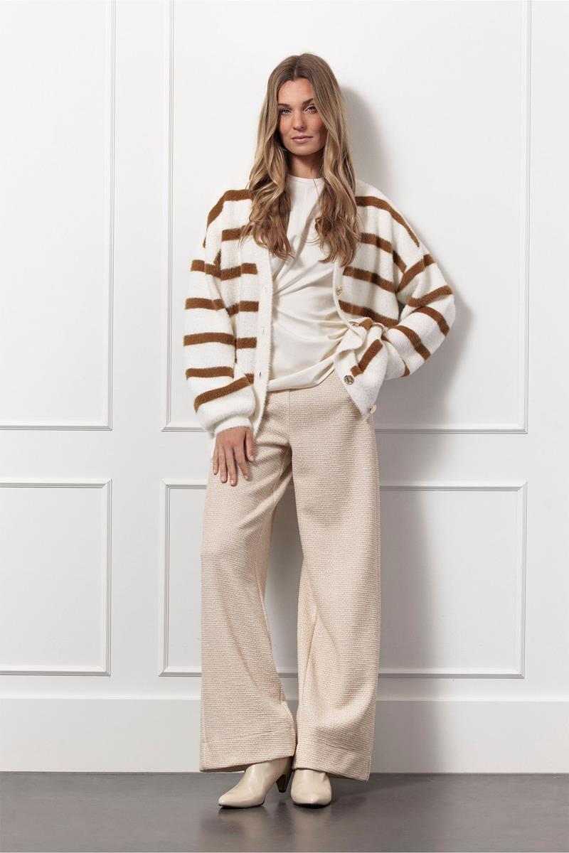 Studio Anneloes Pantalon Lexie Tweed Off-White 1