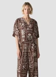 LeComte Blouse 56-624107 Bruin 1