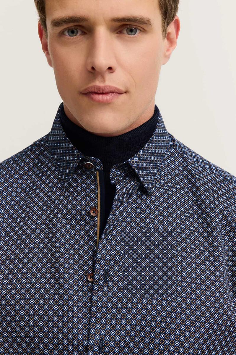 Bugatti Overhemd 88506D 9750 Blauw 5