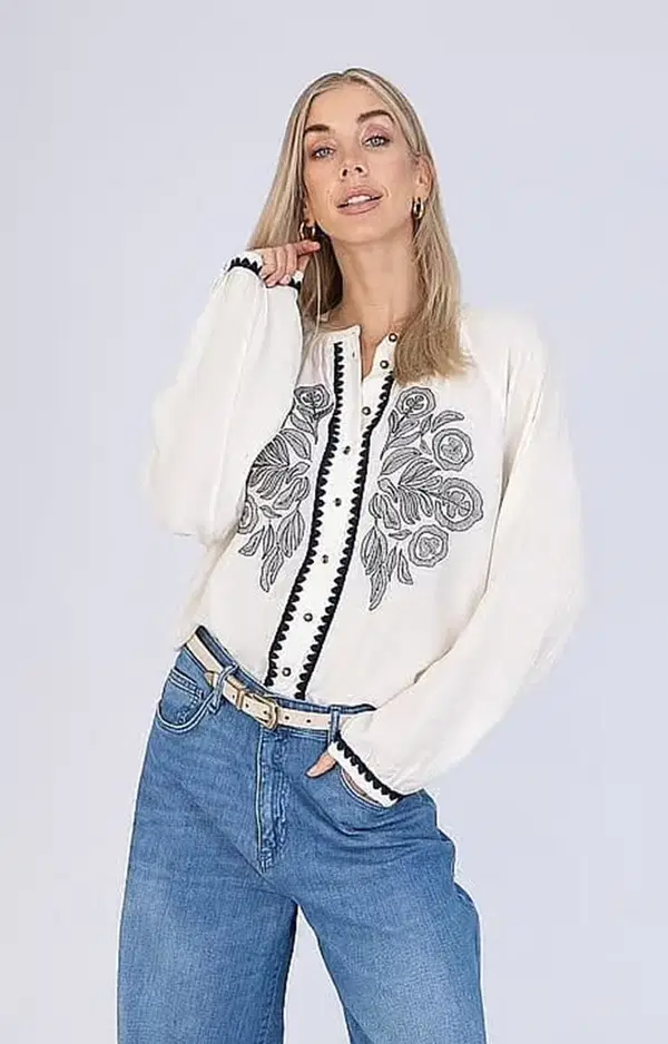 Anna Blouse 80a05-03773 Off-White 1