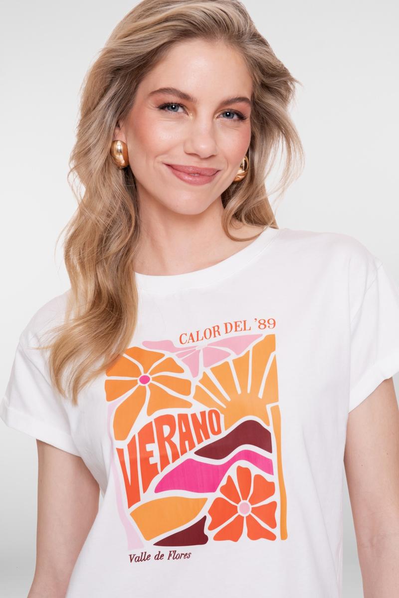 Geisha T-Shirt 62355-24 Off-White 4