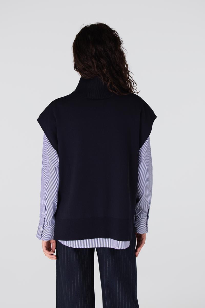 Jansen Amsterdam Trui Bracha Blauw 3