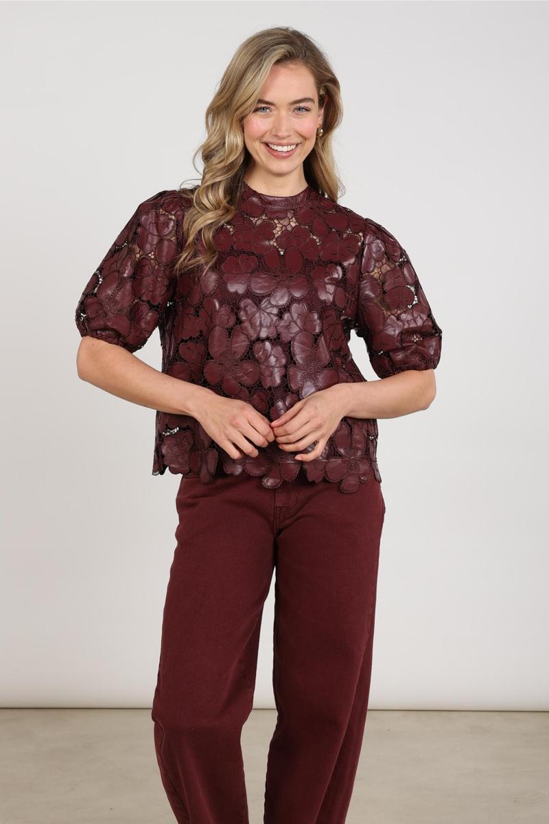 NUKUS Blouse NKF01066 Rood 2