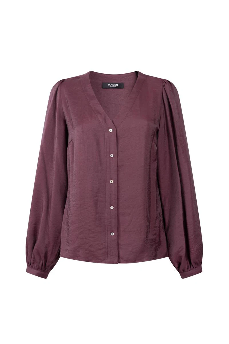 Jansen Amsterdam Blouse ILONA W26 Rood 4
