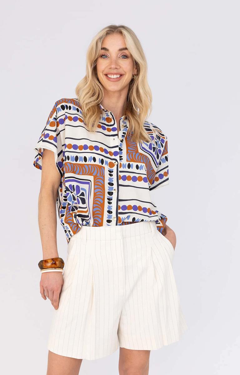 Anna Blouse 43A05-03610A Bruin 1