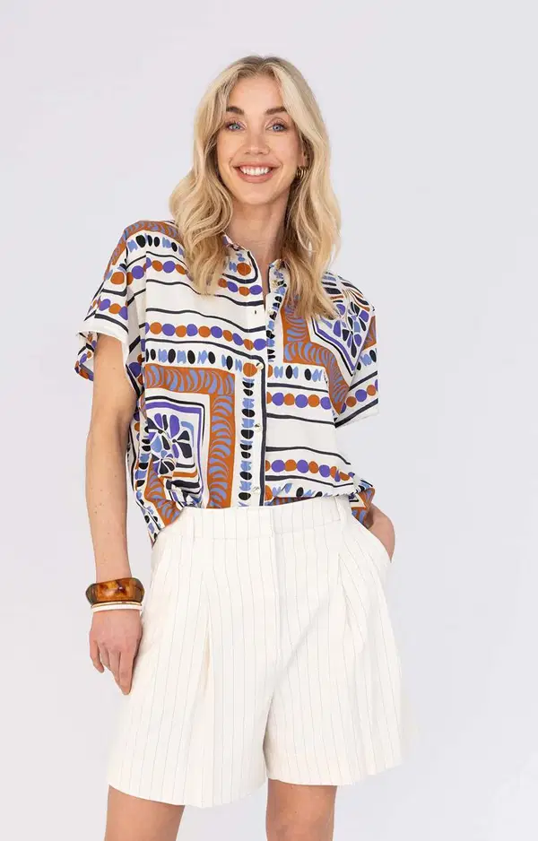 Anna Blouse 43A05-03610A Bruin 1