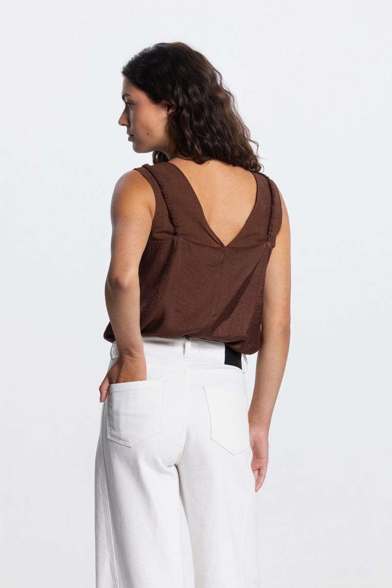 Jansen Amsterdam Top POSSY SS26.4 Bruin 6