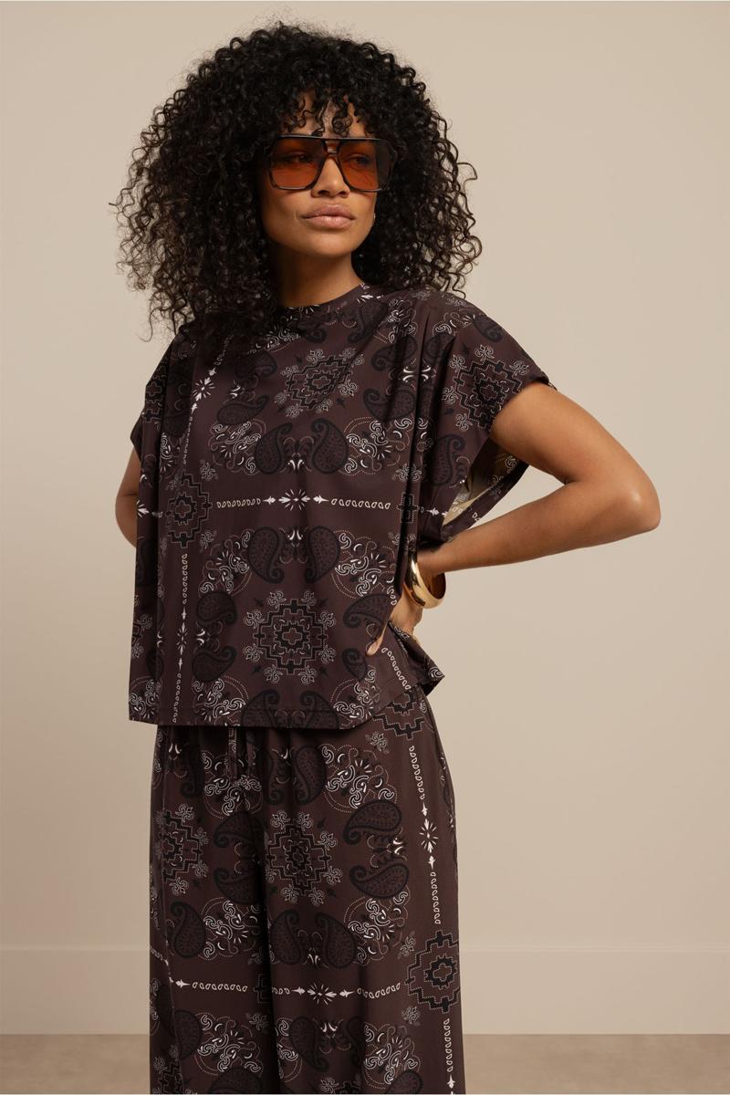 Studio Anneloes Blouse Renske paisley to Bruin 3