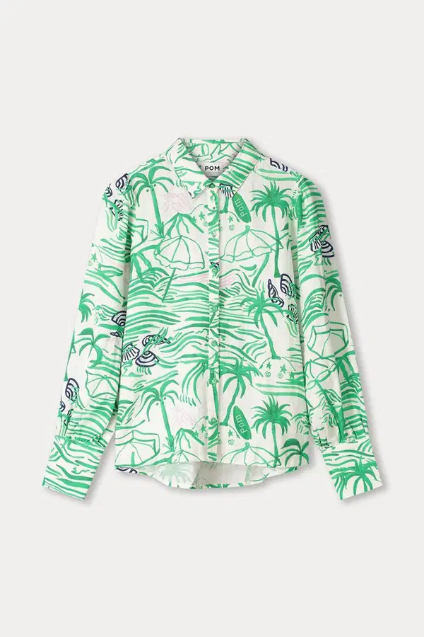 POM Amsterdam Blouse SP9545 Groen 1