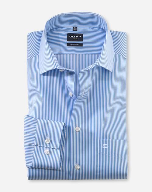 Olymp Overhemd 074664 Blauw 4