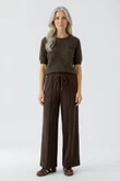 Oui Pantalon 0098665 Beige 2