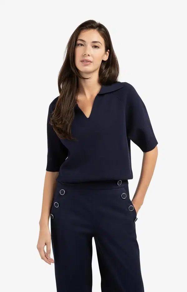 YAYA Trui 01-000569-603 Blauw 1