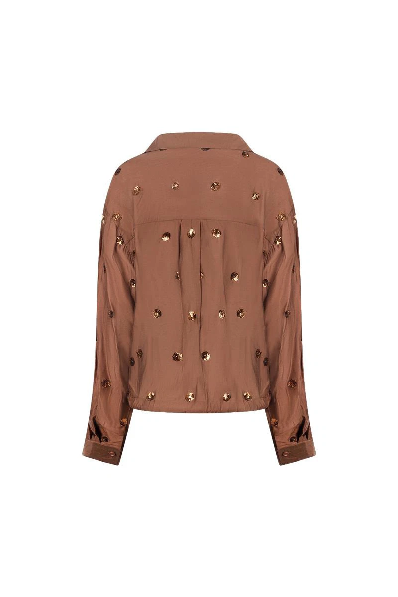 NUKUS Blouse Anika Bruin 4