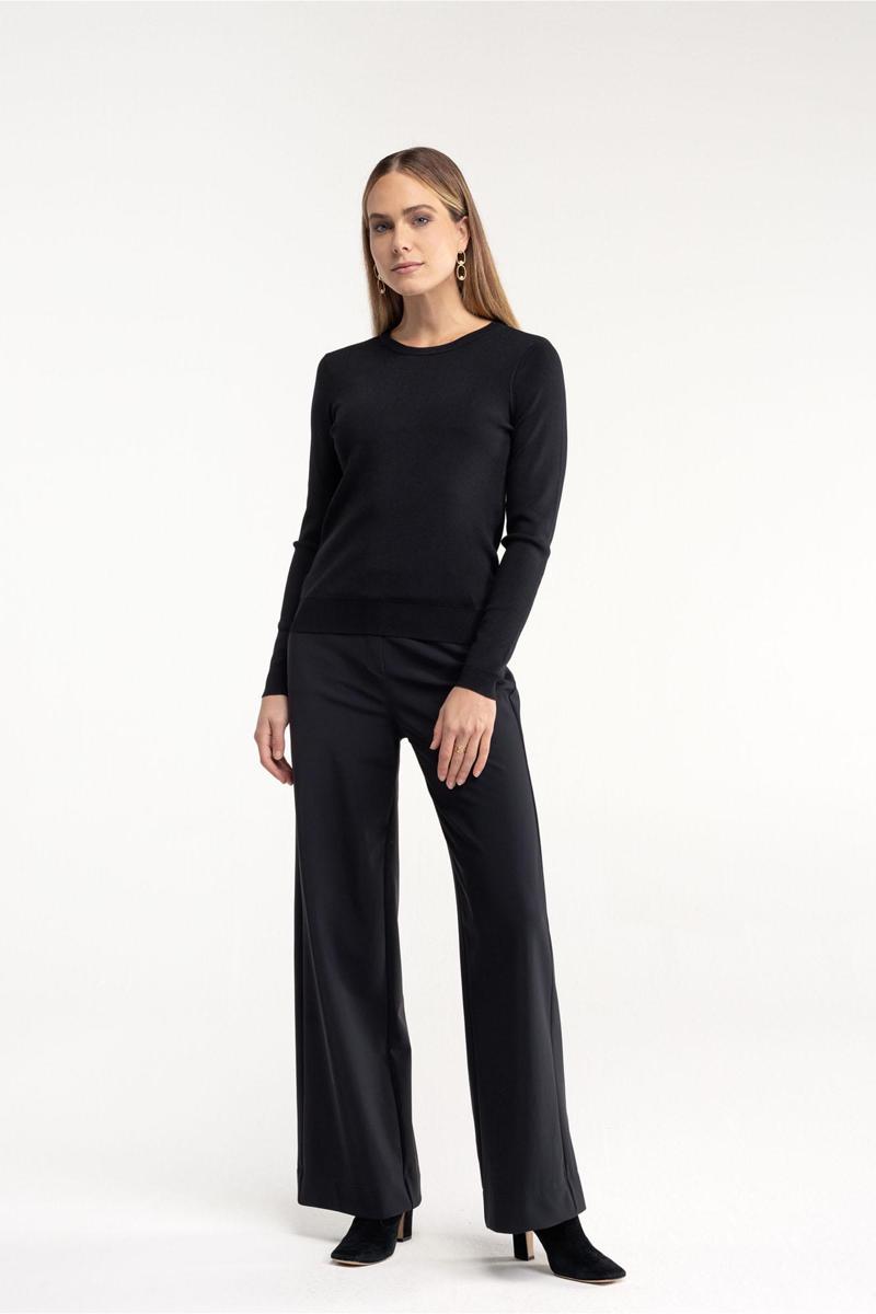Studio Anneloes Pantalon Lexie bonded trou Zwart 5