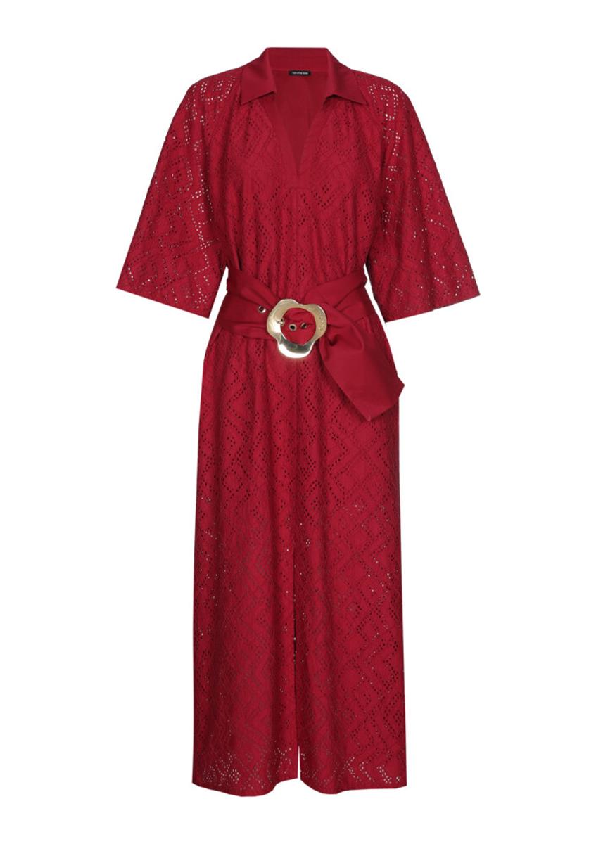 Caroline Biss Jurk 1155 Rood 2