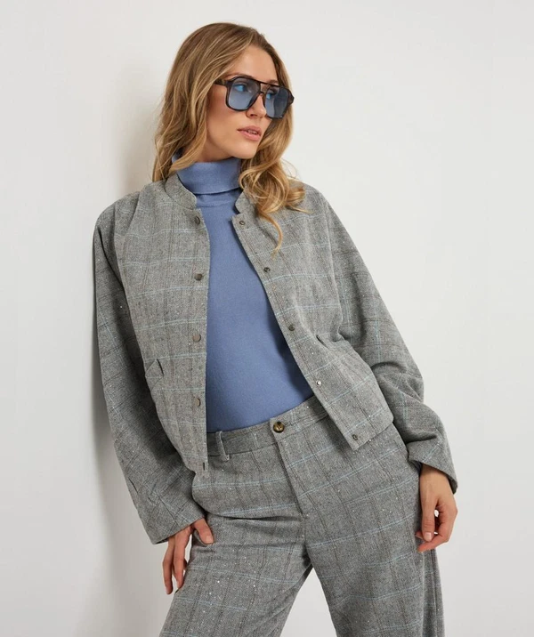 EsQualo Blazer W26.17700 Blauw 1