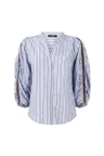 Jansen Amsterdam Blouse LEAH W26 Blauw 6