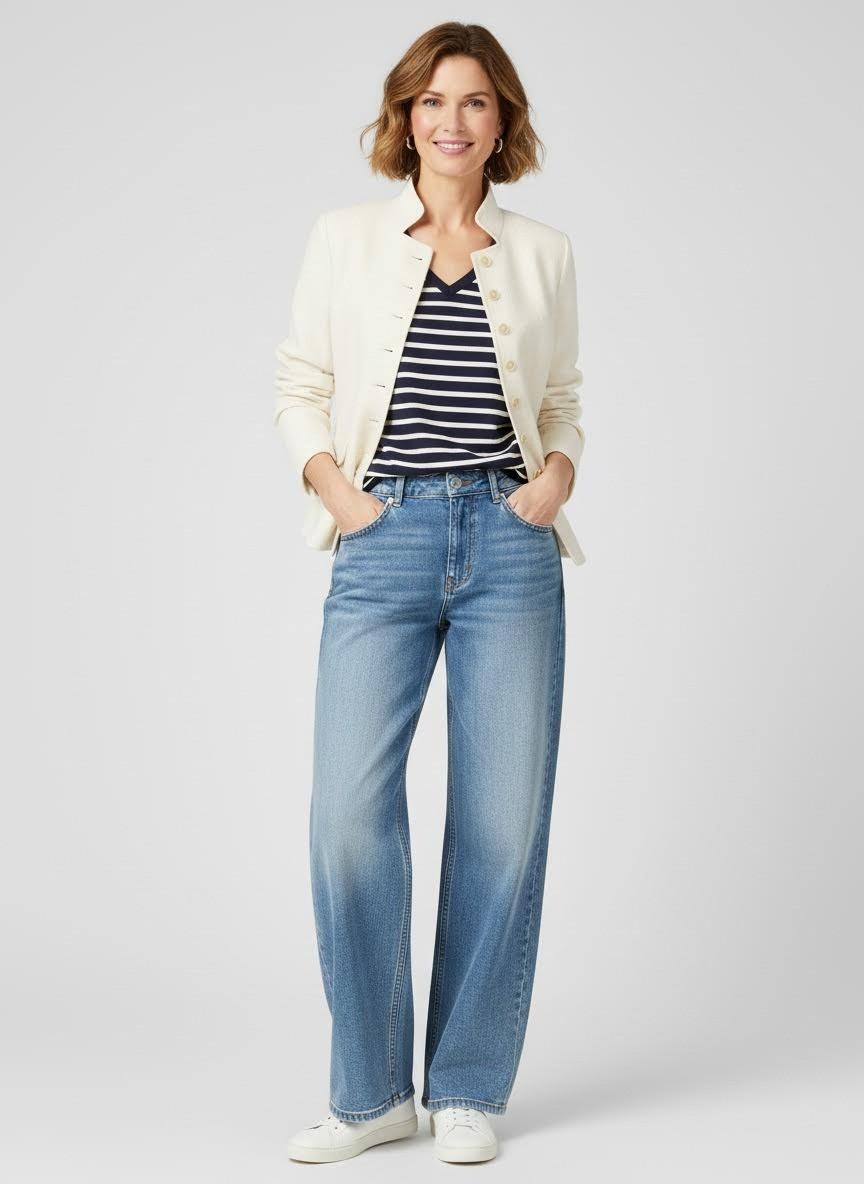 B-Three Blazer 260082_JADORE Wit 3