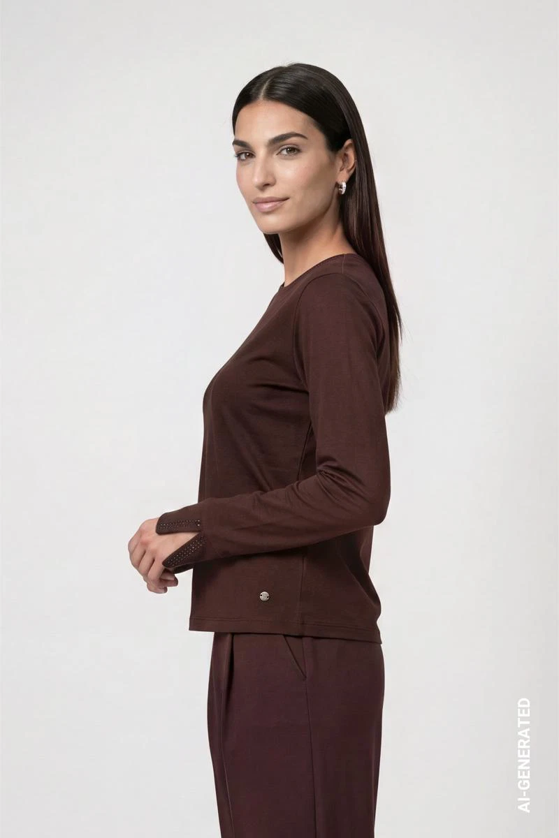 Monari Longsleeve 810053 Bruin 4
