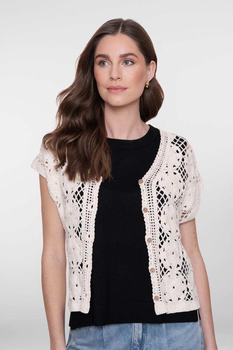 Geisha Vest 64001-10 Off-White 1