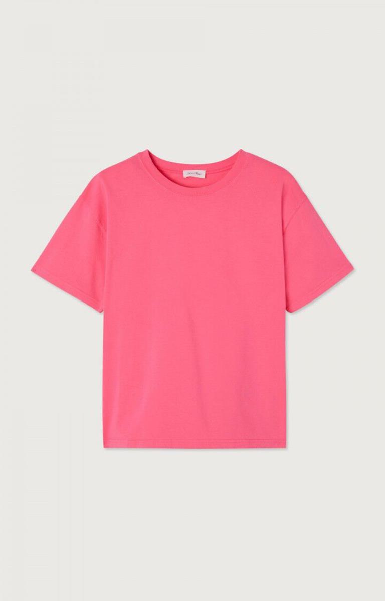 American Vintage T-Shirt Fizvalley Roze 2