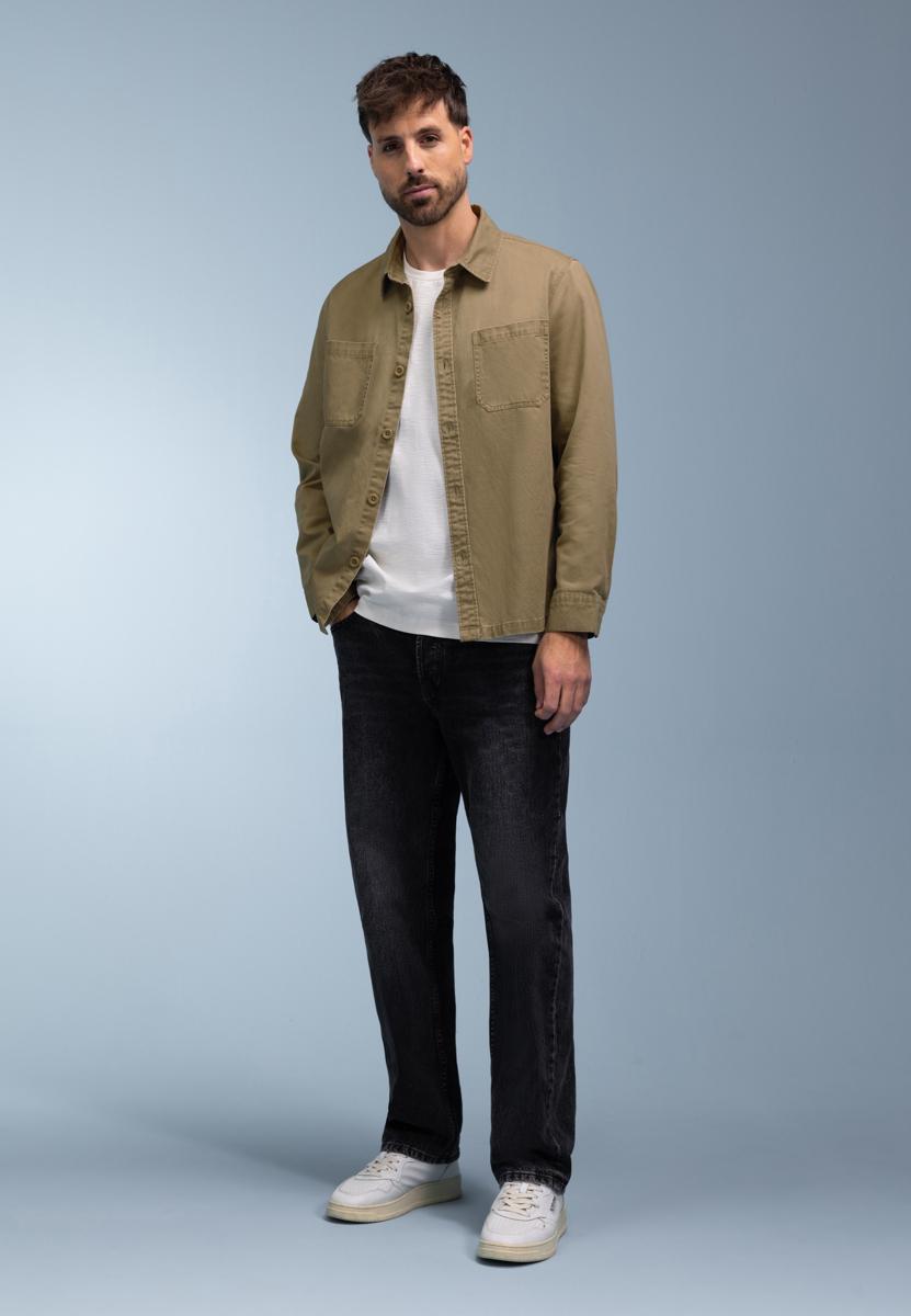 BlueFields Overhemd 22136084 Taupe 3