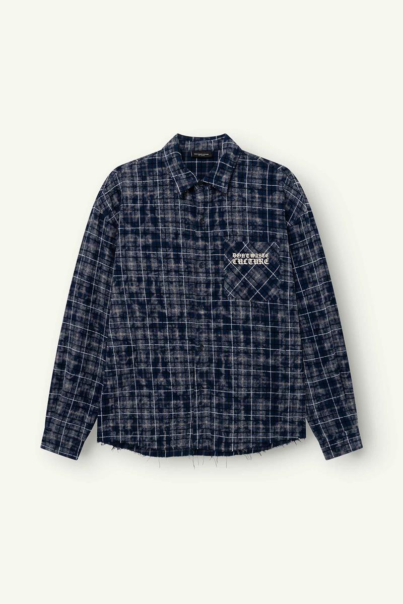 Don't waste culture Overshirt Levi Blauw 2