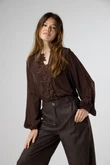 Label DOT Blouse 2621042 Bruin 1
