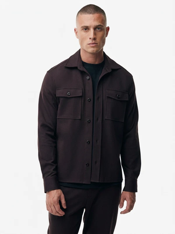 GENTI Overshirt S5188-1971 Paars 1