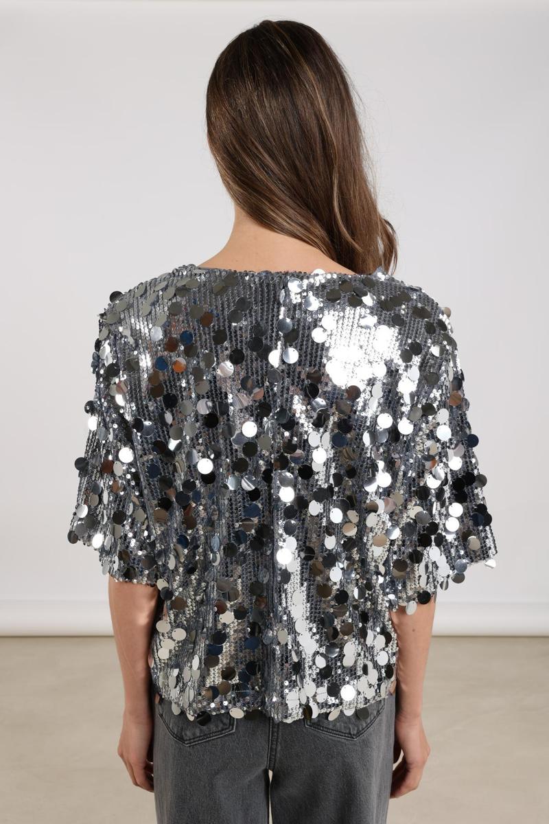 NUKUS Blouse Yara Zilver 4