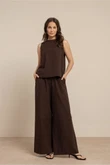 Studio Anneloes Pantalon Grace Linen Bruin 1