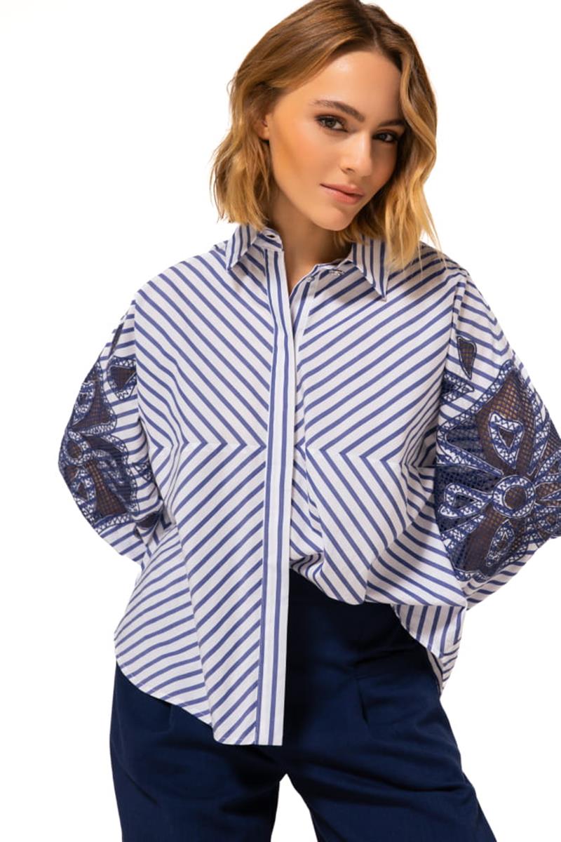Caroline Biss Blouse 1622 Blauw 1