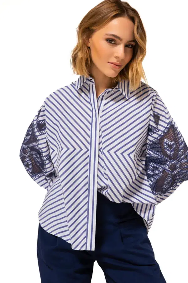 Caroline Biss Blouse 1622 Blauw 1