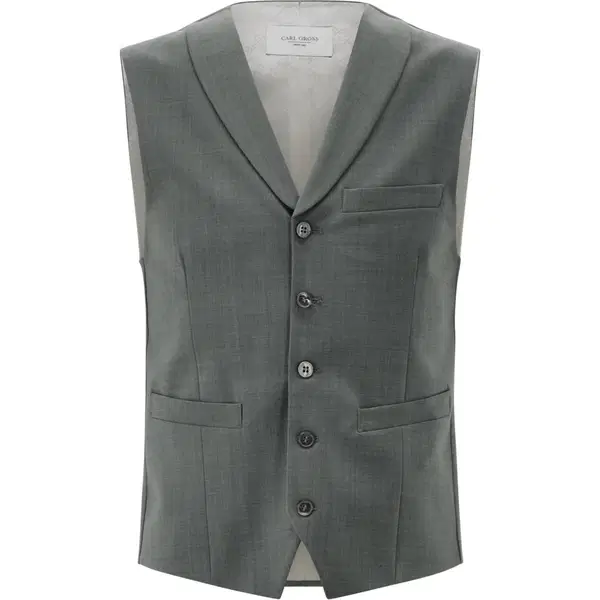 Carl Gross Gilet Warren Grijs 1