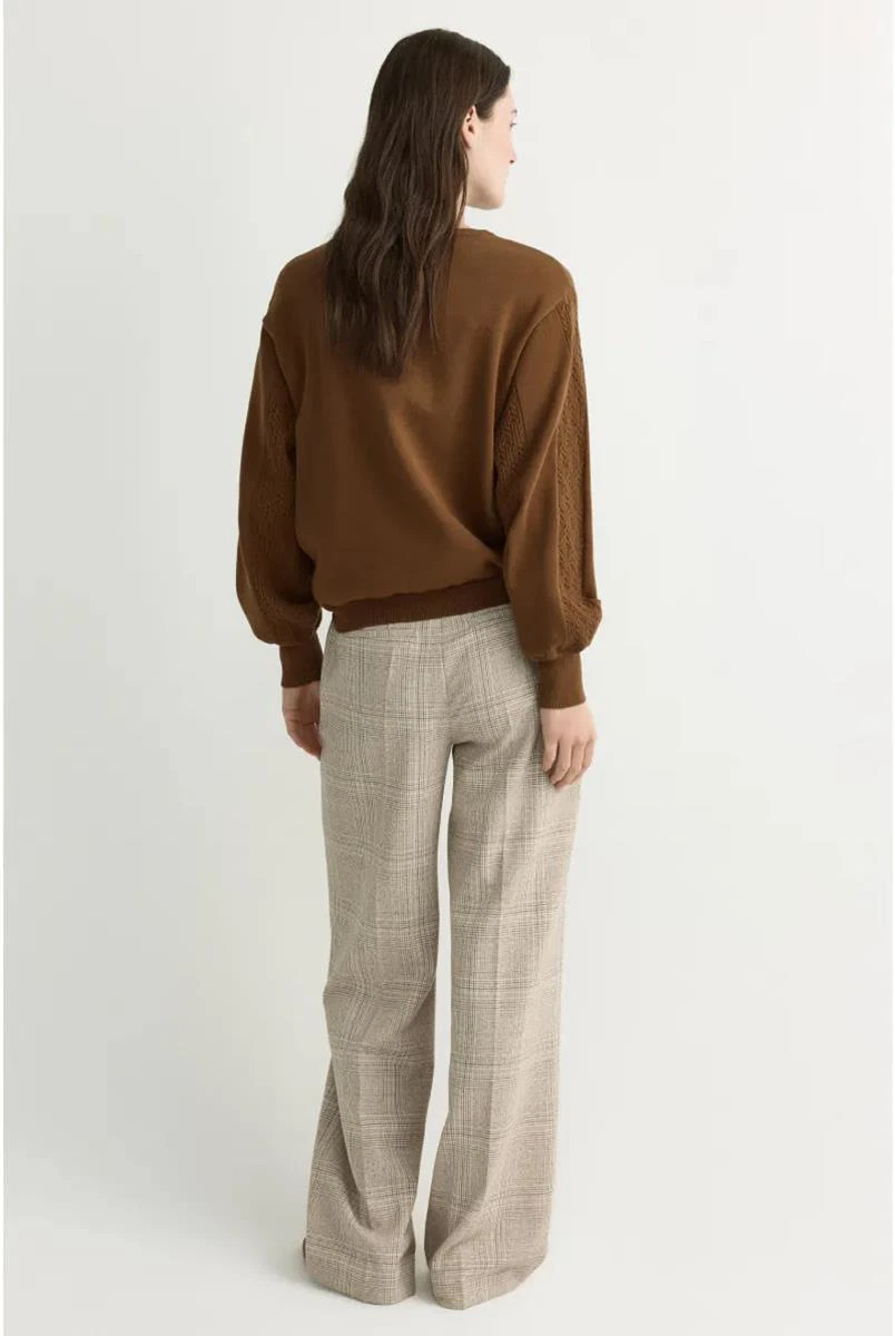 Xandres Pantalon Puk Bruin 3