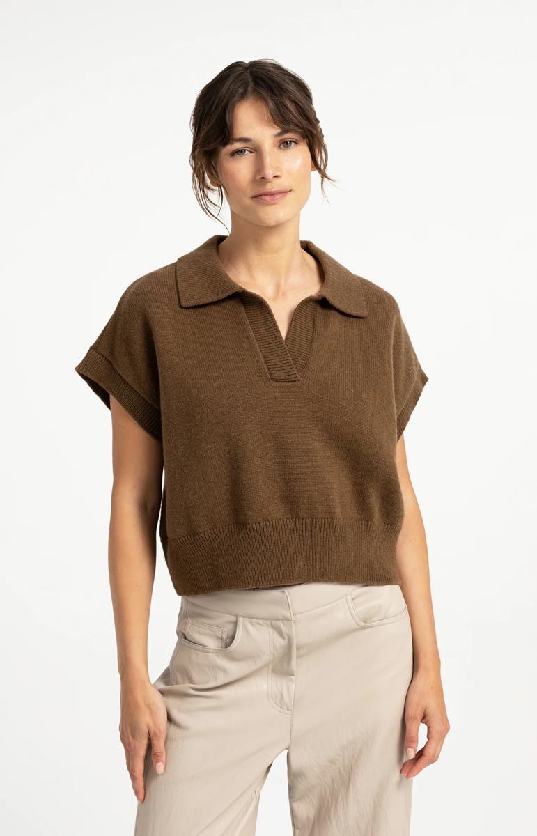 YAYA Trui 01-000617-608 Bruin 1