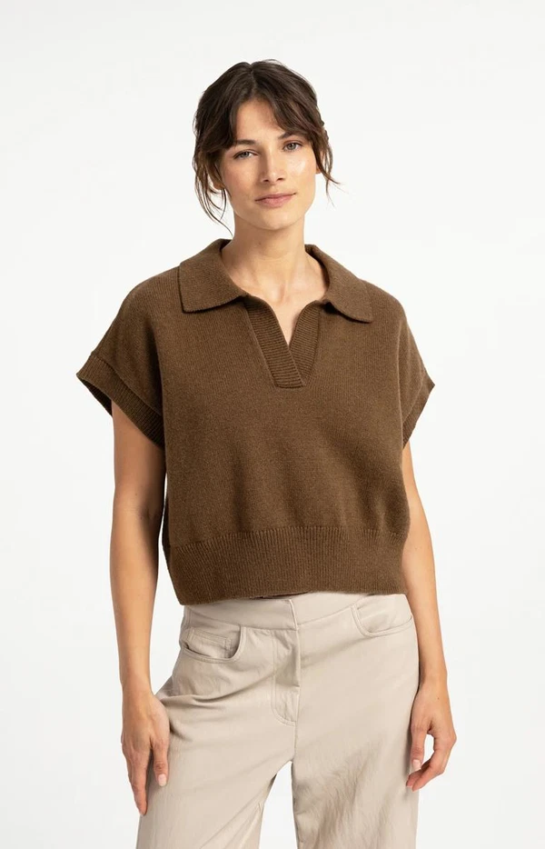 YAYA Trui 01-000617-608 Bruin 1