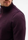 Butcher of Blue Trui Clifden Halfzip Paars 6