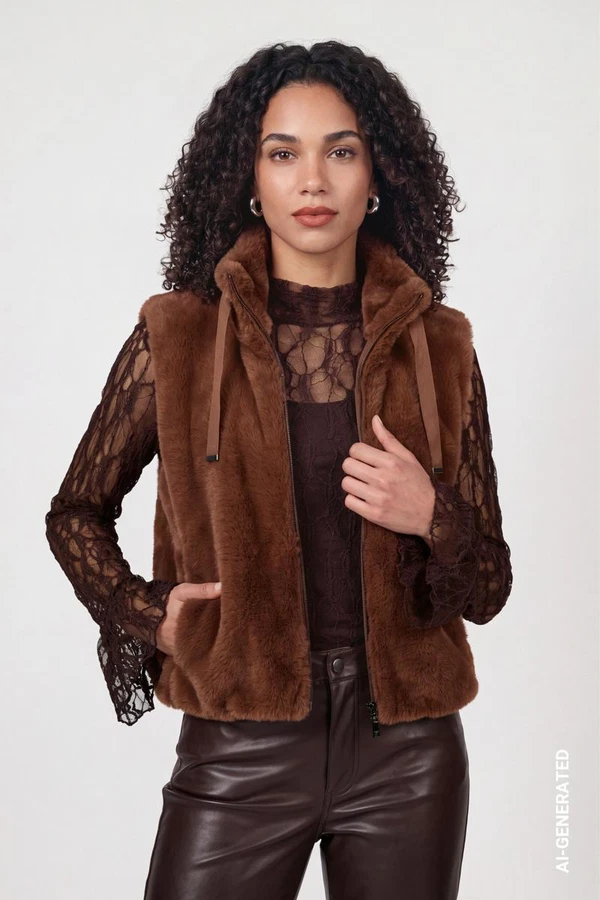 Monari Vest 810143 Bruin 1
