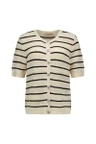 Studio Anneloes Vest Yara Stripe Bruin 2