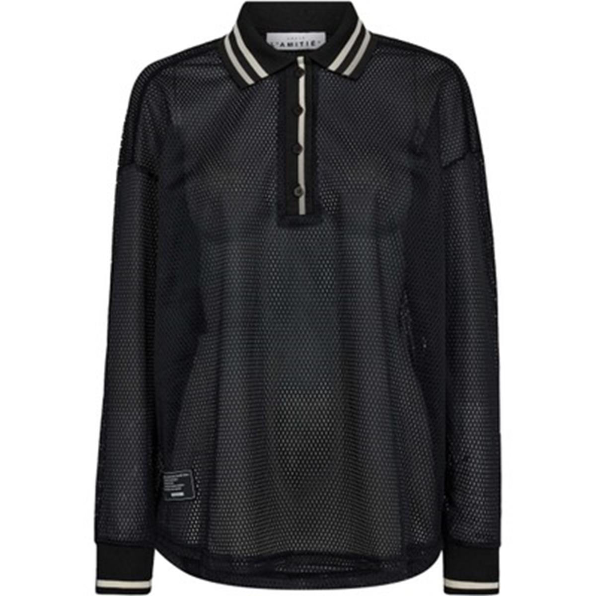 Haute L'Amitié Longsleeve Drift Polo Zwart 1