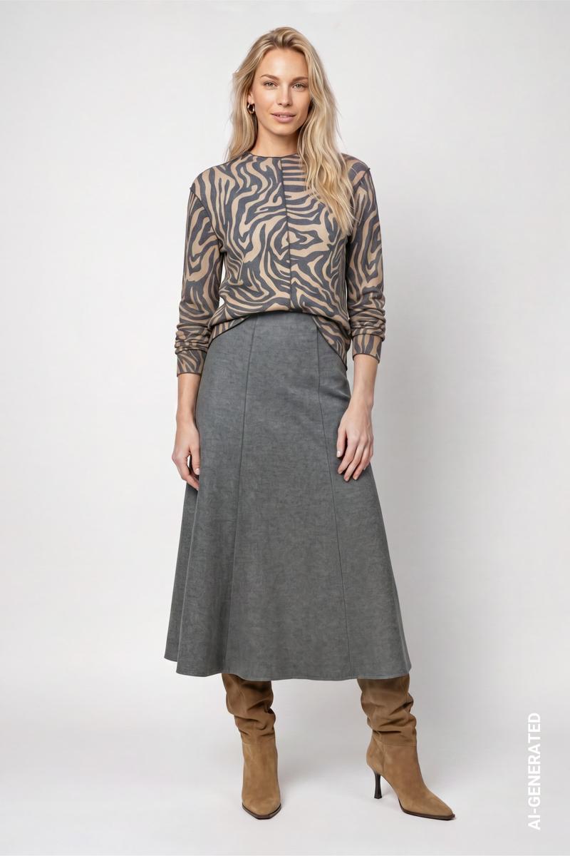 Monari Rok 810063 Grijs 3