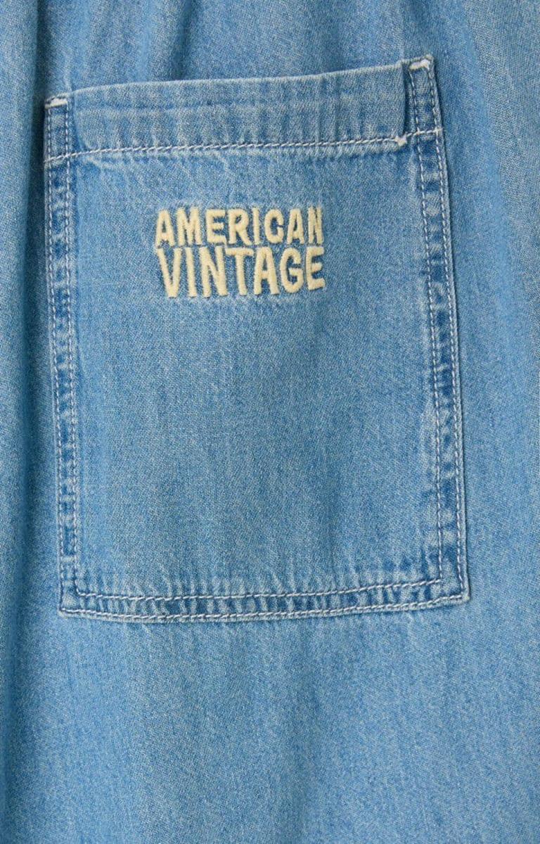 American Vintage Pantalon Izeway Blauw 5