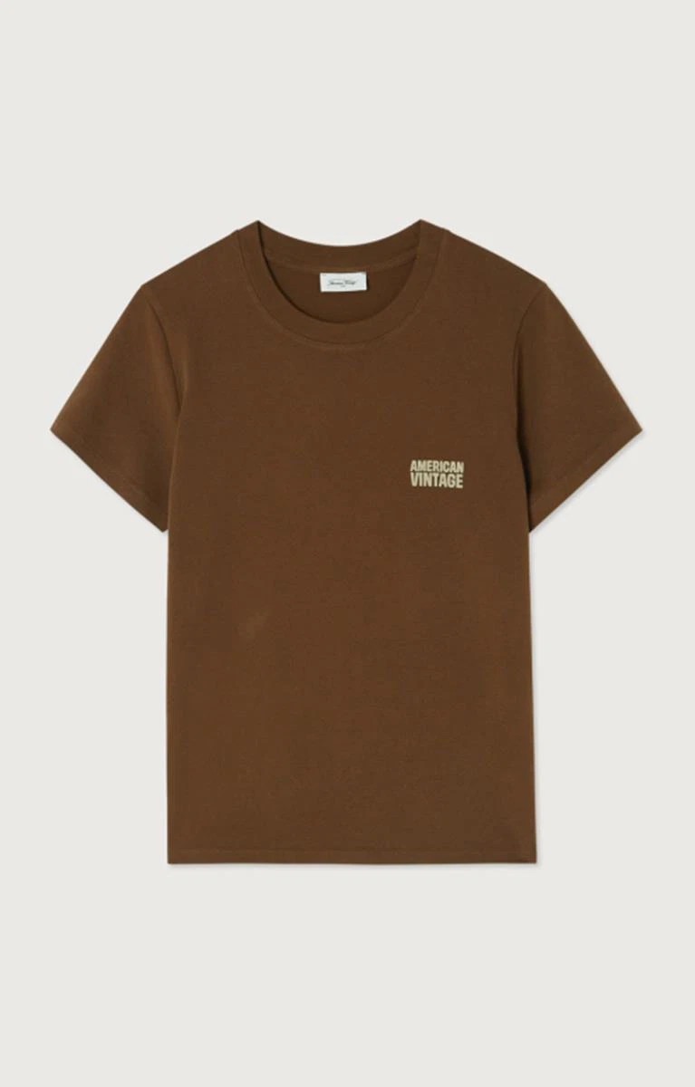 American Vintage T-Shirt Ykobow Wit 1