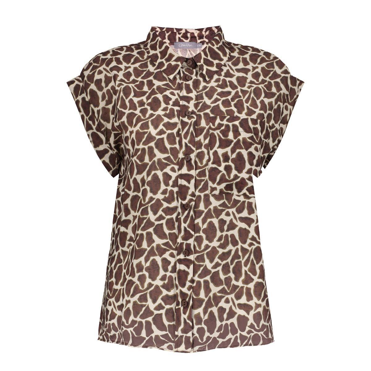 Geisha Blouse 63242-20 Bruin 2