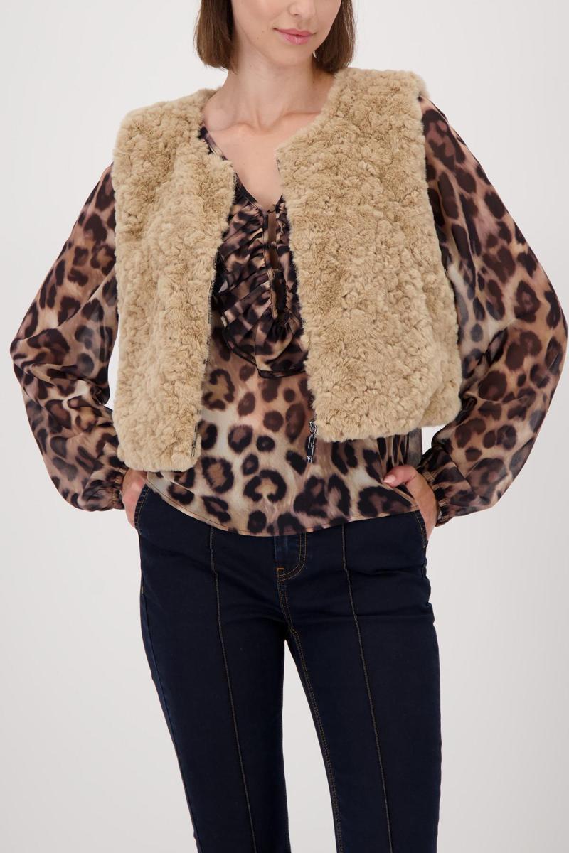 Monari Gilet 809163 Beige 1