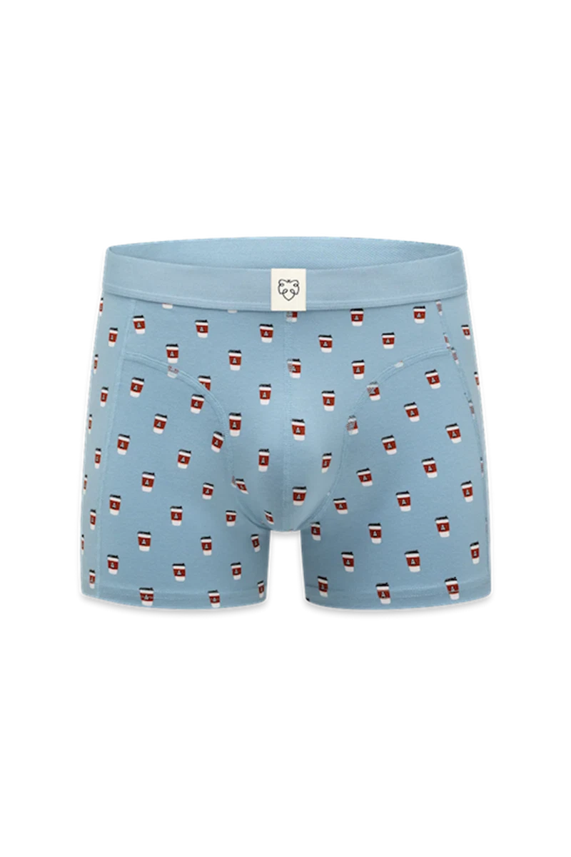 A-dam Boxershort Take Away Coffee Blauw 2