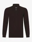 Cavallaro Trui Merino Half Zip Bruin 1